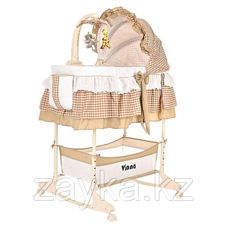 PITUSO Колыбель 3 в 1 Viana на колёсах Cage Beige/бежевый