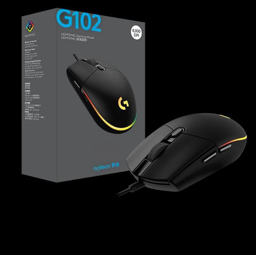Компьютерная мышь Logitech G102 Wireless Mouse черный