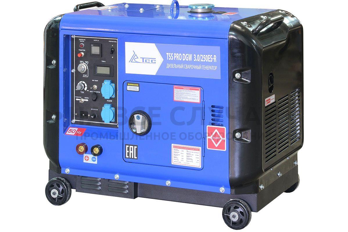 Дизельный сварочный генератор в кожухе TSS PRO DGW 3.0/250ES-R - фото 1 - id-p67234263
