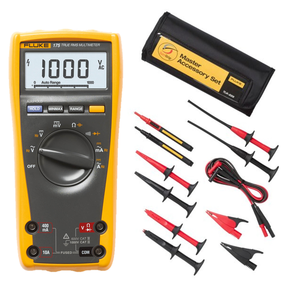 Комплект Fluke 175 EGFID + TLK-225-1 -  мультиметр Fluke 175 и набор измерительных проводов TLK-225-1