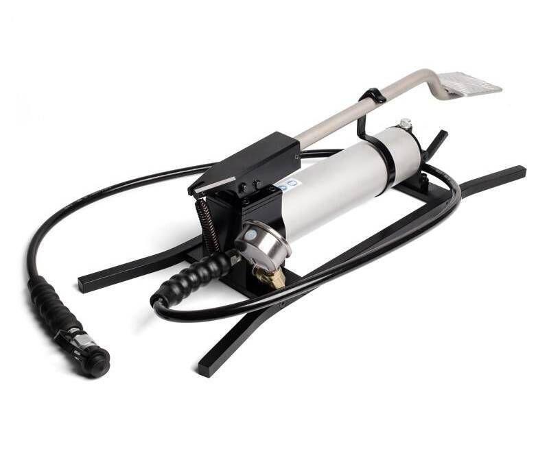 КВТ ПМН-7012УА Помпа гидравлическая ножная с функцией удержания давления и маслобаком из алюминиевого сплава, фото 1