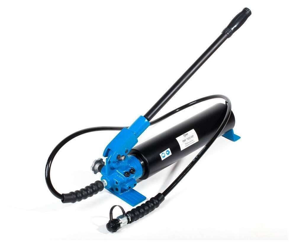 КВТ ПМР-7020-К2 Помпа гидравлическая ручная двустороннего действия с увеличенным объемом маслобака, фото 1