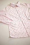 Рубашка с длинным рукавом для девочки розовый, фото 5