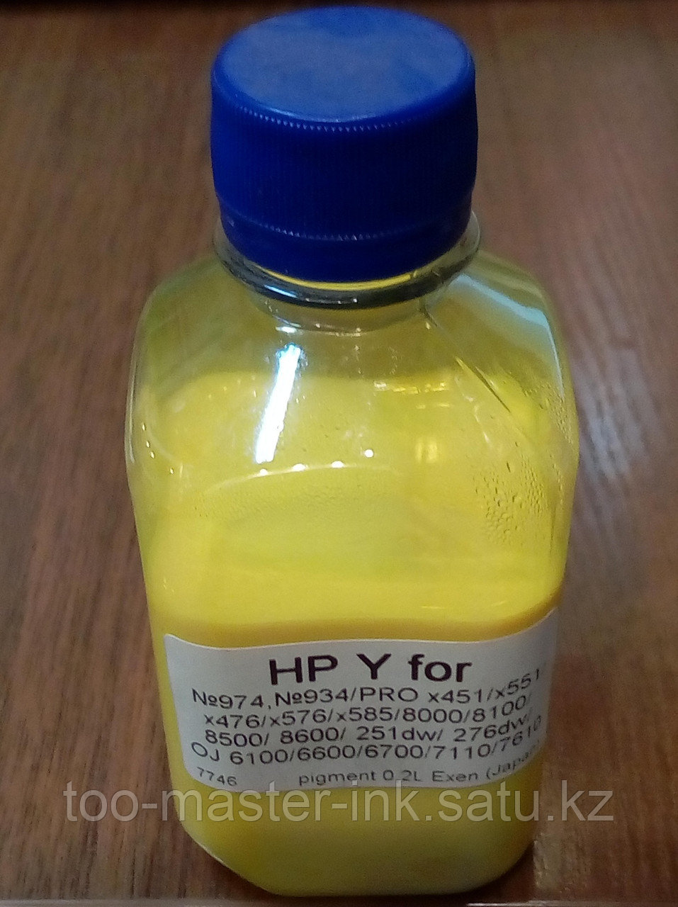 Чернила для HP pigment 0,2L Yellow for №970,№932 / PRO x451/ x551/ x476/ x576/ x585/ 8000/ 8100/ 8500 - фото 1 - id-p115991215