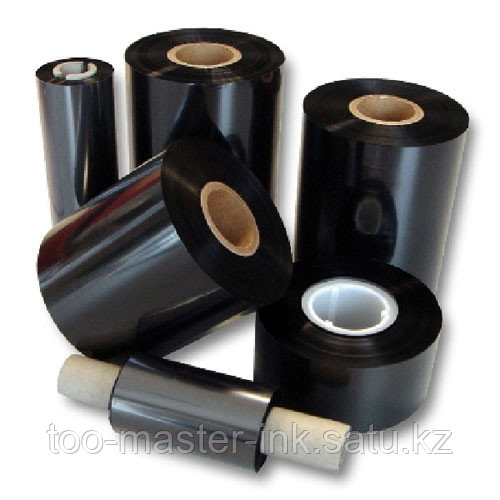 ВОСК/СМОЛА (wax\resin Premium)  75mm*300m*25,4mm*Ink Outside*transpareant leader*not notched
