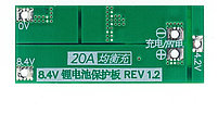 Плата ограничения заряда/разряда BMS 2S/ 20A для литиевых батарей типа 18650, фото 2