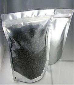 Вакуумный пакет гладкий 14*20см полупрозрачный метализированный + застежка +стаканчик