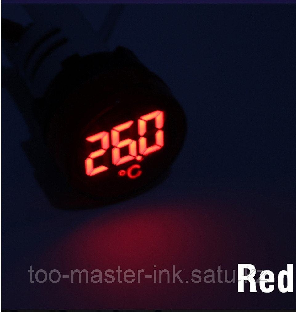 Термометр цифровой от -20 до 199 град, AC 50-380V, красный дисплей - фото 6 - id-p115992153