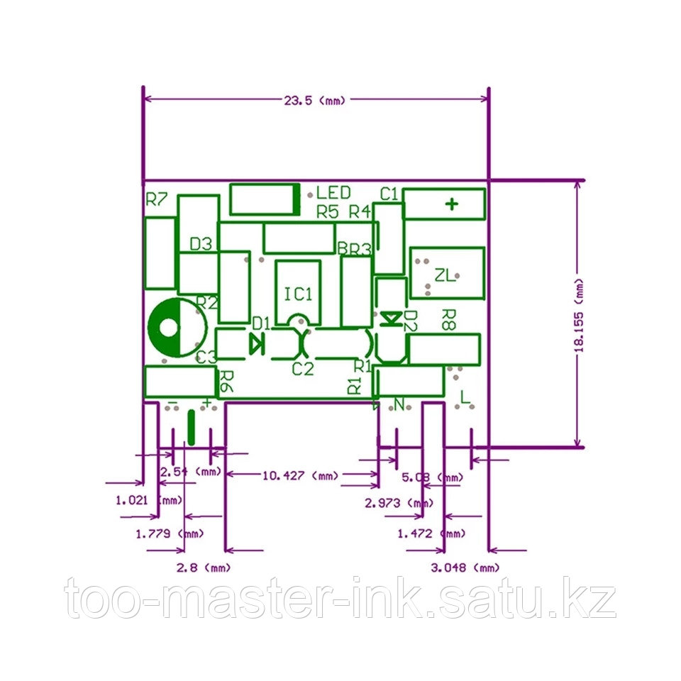 Блок питания AC220*DC12V (0,3A)- Small (внутренний) - фото 5 - id-p115991868