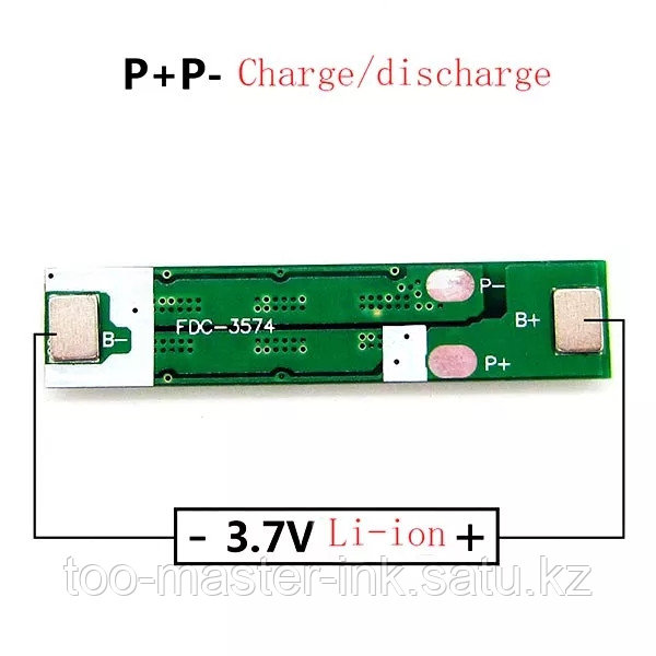 Плата ограничения заряда/разряда noBMS 1S/15A для литиевых батарей типа 18650 - фото 1 - id-p115992267