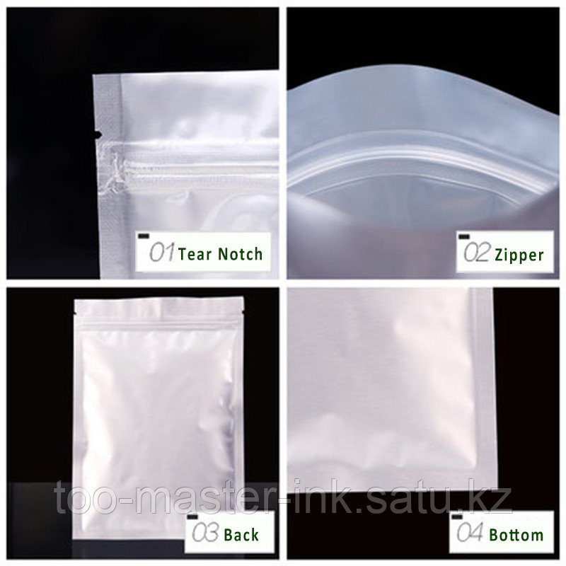 Вакуумный пакет гладкий 18*26см 2*120м(застежка)PET/AL/PE 3-side seal ziplock alu bag гладкий гриппер зиплок - фото 3 - id-p115992367