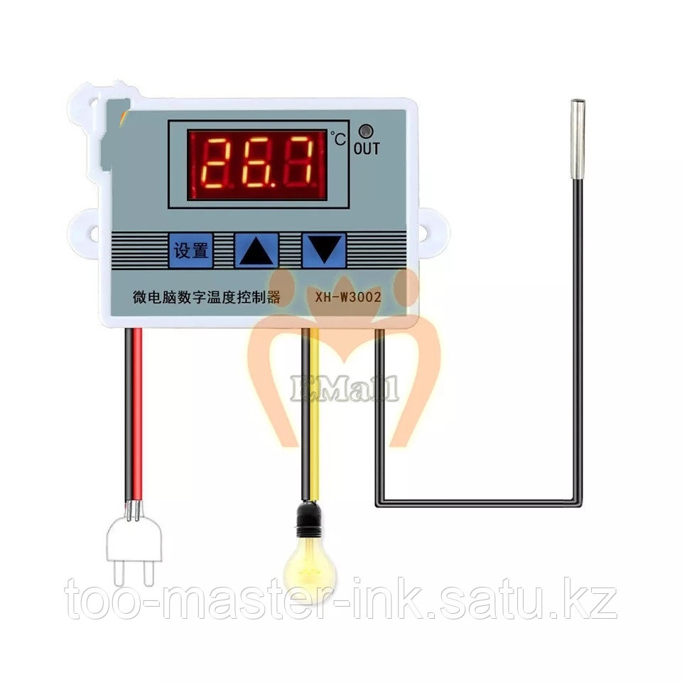 Термоконтроллер W3002 220V для холодильников, аквариумов и инкубаторов - фото 4 - id-p115992055