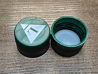 Крышки (колпачки) 2-компонентные  Зеленые с логотипом L для бутылки 28мм, фото 2