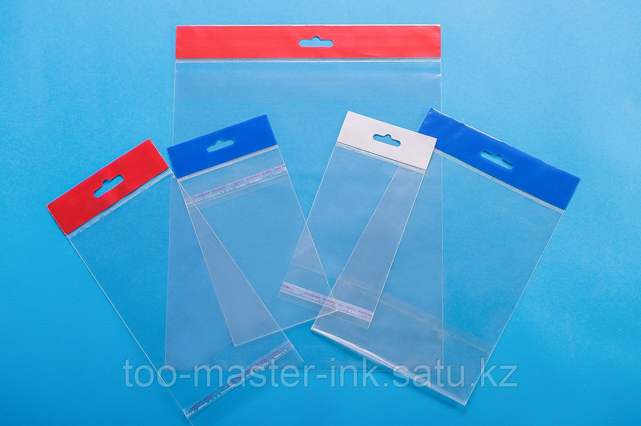 Пакет PVC с ушком (европетля)(за шт)для A6 бумаги (20 листов)голубой цвет (нет отверстия для воздуха) - фото 1 - id-p115992062