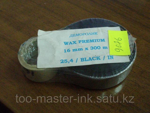 ВОСК (wax Standart) 16mm*300m*25,4mm*Ink OUTside*transparent leader*with NO notched - фото 1 - id-p115992470