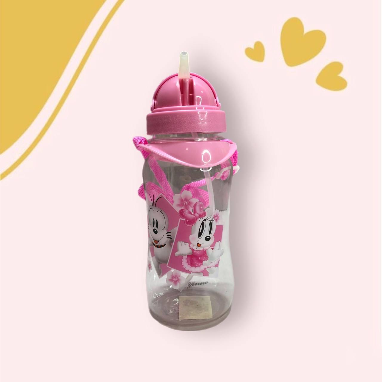 Детская бутылочка 450 мл (розовая) - фото 1 - id-p25280017