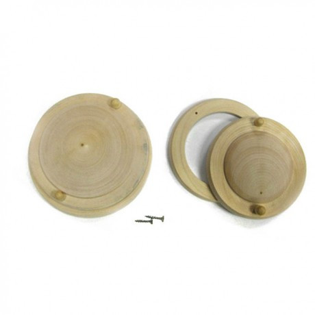 Клапан IRON тарельчатый без гравировки D-100 мм Sauna wood (абаш) - фото 1 - id-p115994684