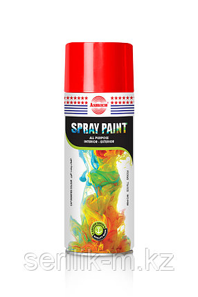 АЭРОЗОЛЬНАЯ КРАСКА #04 RED КРАСНЫЙ 400 МЛ ASMACO, фото 1