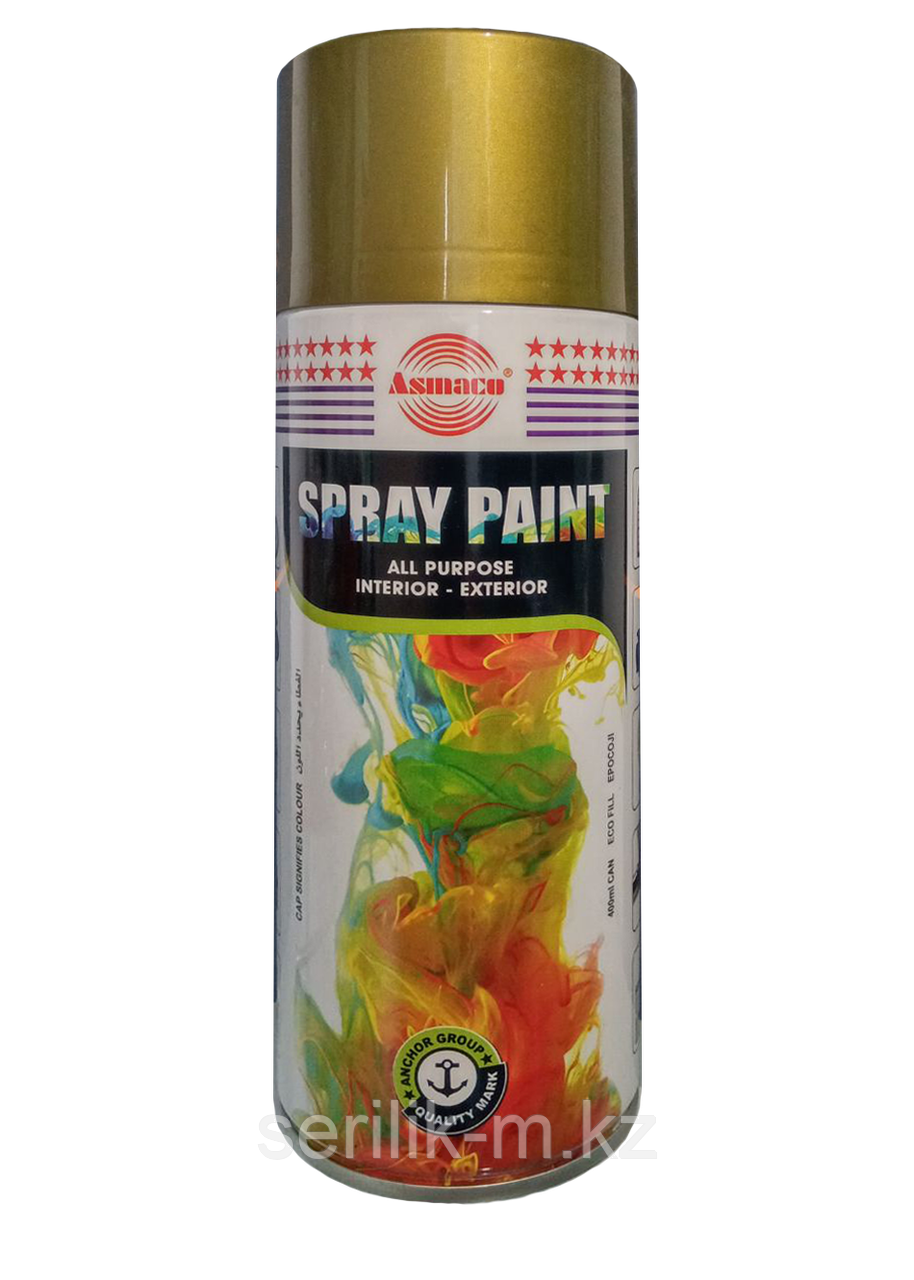 АЭРОЗОЛЬНАЯ КРАСКА #17 GOLD ЗОЛОТОЙ 400 МЛ ASMACO
