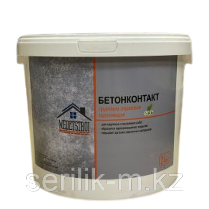 Бетонконтакт MEDET STROI Грунт сцепляющий 24 кг, фото 1