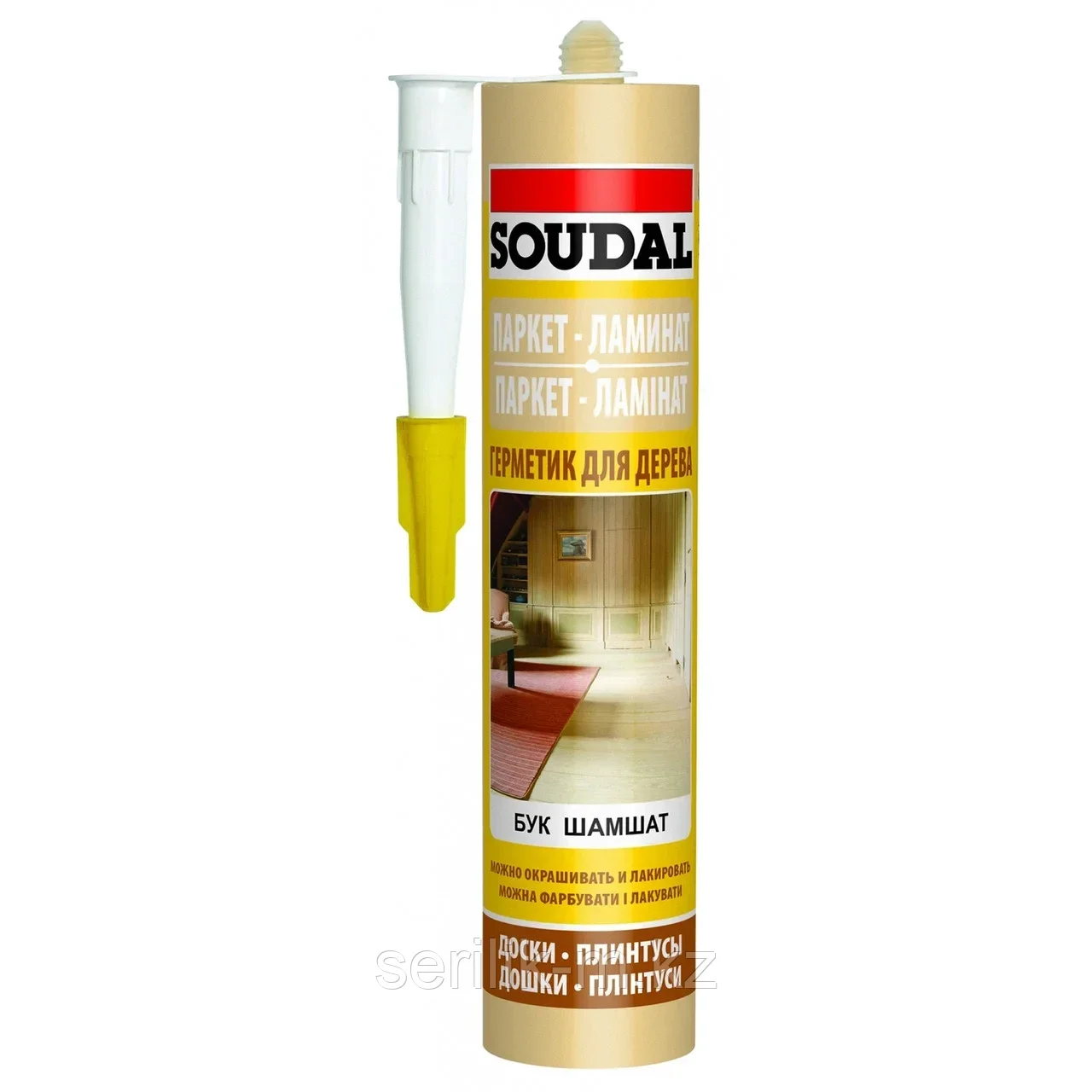 ПАРКЕТНЫЙ ГЕРМЕТИК 15*280МЛ СОСНА АКРИЛОВЫЙ SOUDAL