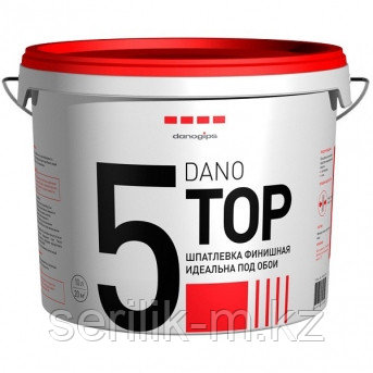 ФИНИШНАЯ ШПАТЛЕВКА DANO TOP 5 ИДЕЛАЬНА ПОД ОБОИ (10 Л), фото 1