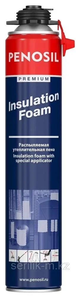 НАПЫЛЯЕМЫЙ УТЕПЛИТЕЛЬ 890МЛ PENOSIL PREMIUM INSULATION FOAM