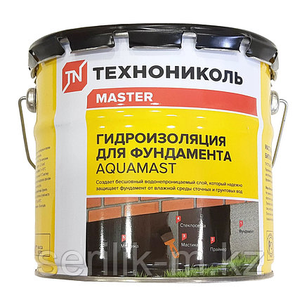 МАСТИКА БИТУМНАЯ УНИВЕРСАЛЬНАЯ ТЕХНИКОЛЬ AQUAMMAST ВЕДРО, фото 1