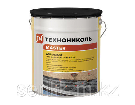 МАСТИКА БИТУМНАЯ УНИВЕРСАЛЬНАЯ ТЕХНИКОЛЬ AQUAMMAST ВЕДРО, 12 КГ, фото 1
