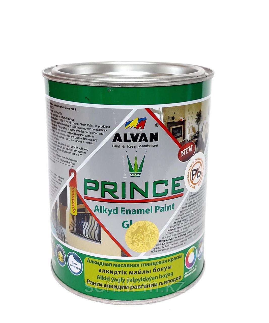 АЛКИДНАЯ КРАСКА PRINCE ALVAN 0.8Л В АССОРТИМЕНТЕ