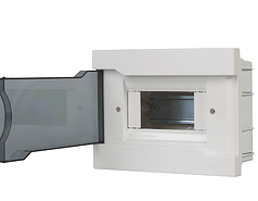 БОКС С ПРОЗРАЧНОЙ КРЫШКОЙ ЩРВ-П-4 ДЛЯ ВН.УСТ. 4МОДУЛЬНЫХ УСТРОЙСТВ