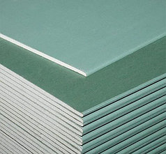 ГКЛ " KNAUF " 12,5 ММ ВЛАГОСТОЙКИЙ СТЕНОВОЙ ГИПСОКАРТОН