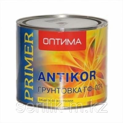 ОПТИМА ГРУНТОВКА ГФ-021 СЕРАЯ 2,6КГ, фото 1