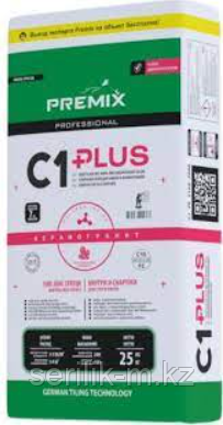 C1 PLUS+ КЛЕЙ ДЛЯ КАФЕЛЯ PREMIX - фото 1 - id-p115996092