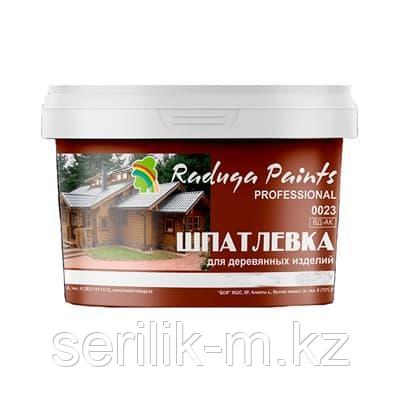 ШПАТЛЕВКА ДЛЯ ДЕРЕВЯННЫХ ИЗДЕЛИЙ РАДУГА-0023 АКРИЛОВАЯ ЦВЕТ ТИК 0,85КГ, фото 1