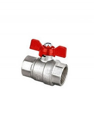 КРАН ШАР. С ПОЛУСТ.1" БАБОЧКА SIYAH CALORE