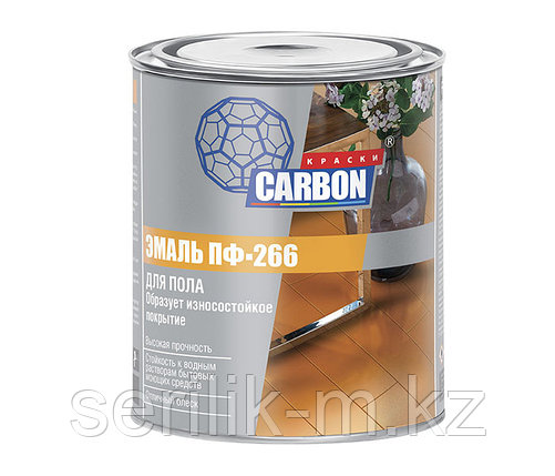 ЭМАЛЬ ПФ 266 CARBON КРАСНО-КОРИЧНЕВЫЙ 0,8КГ, фото 1