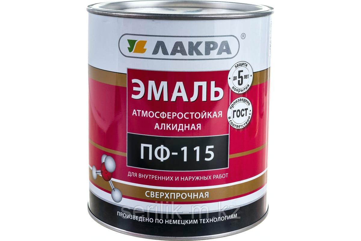 ЭМАЛЬ ПФ-115 ЗЕЛЕНЫЙ ЛАКРА 2,8КГ