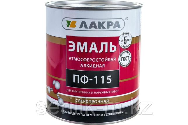 ЭМАЛЬ ПФ-115 КОРИЧНЕВЫЙ ЛАКРА 2,8КГ, фото 1