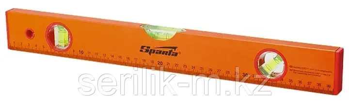 УРОВЕНЬ АЛЮМИНИЕВЫЙ 1800M 3ГЛАЗКА ЖЕЛТЫЙ ЛИНЕЙКА SPARTA, фото 1