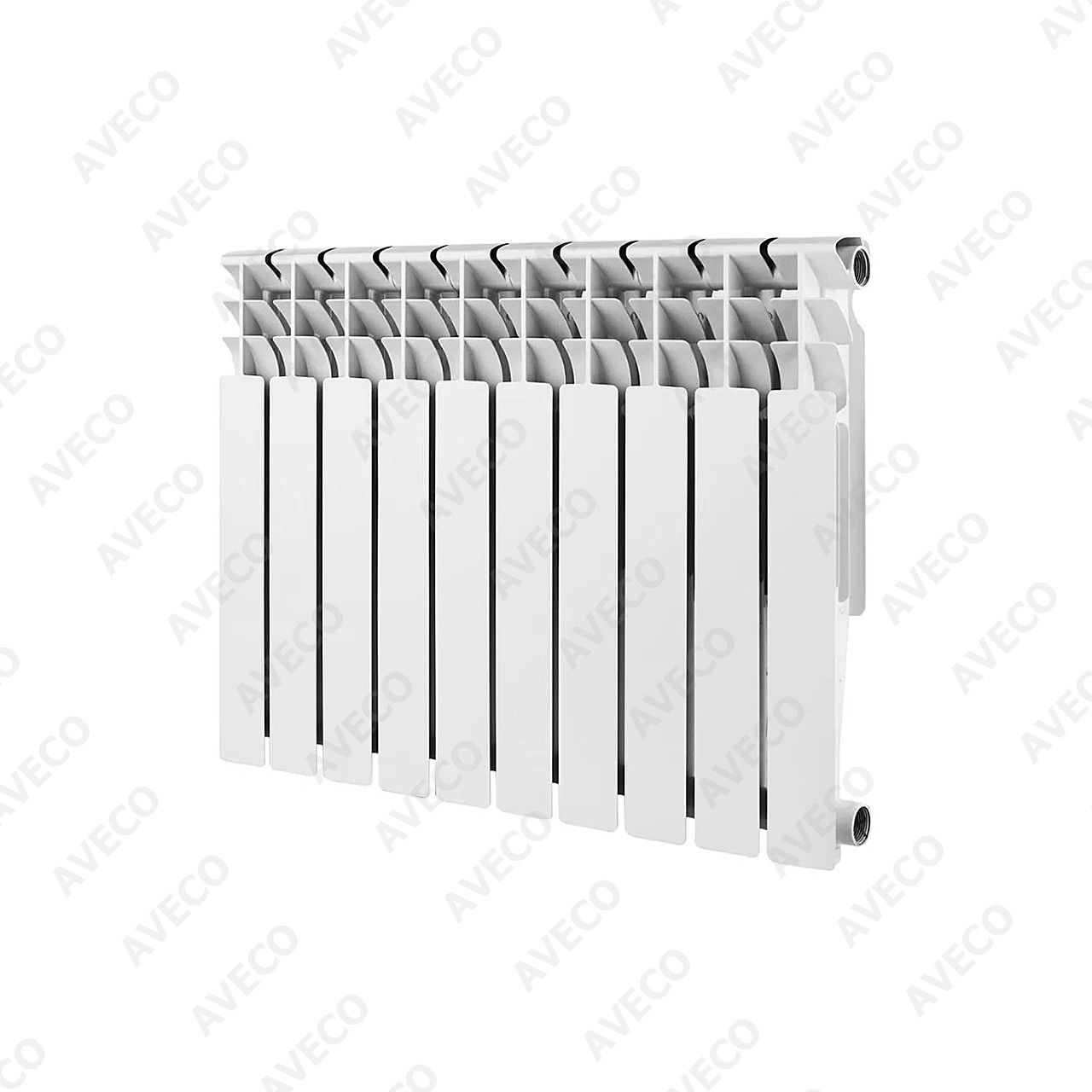 Радиатор алюминиевый Konner LUX 350/80 мм 10 секций - фото 1 - id-p113920233