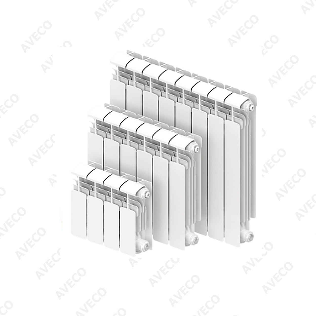 Радиатор алюминиевый Rifar Alum 200/90 мм 10 секций - фото 1 - id-p113920252