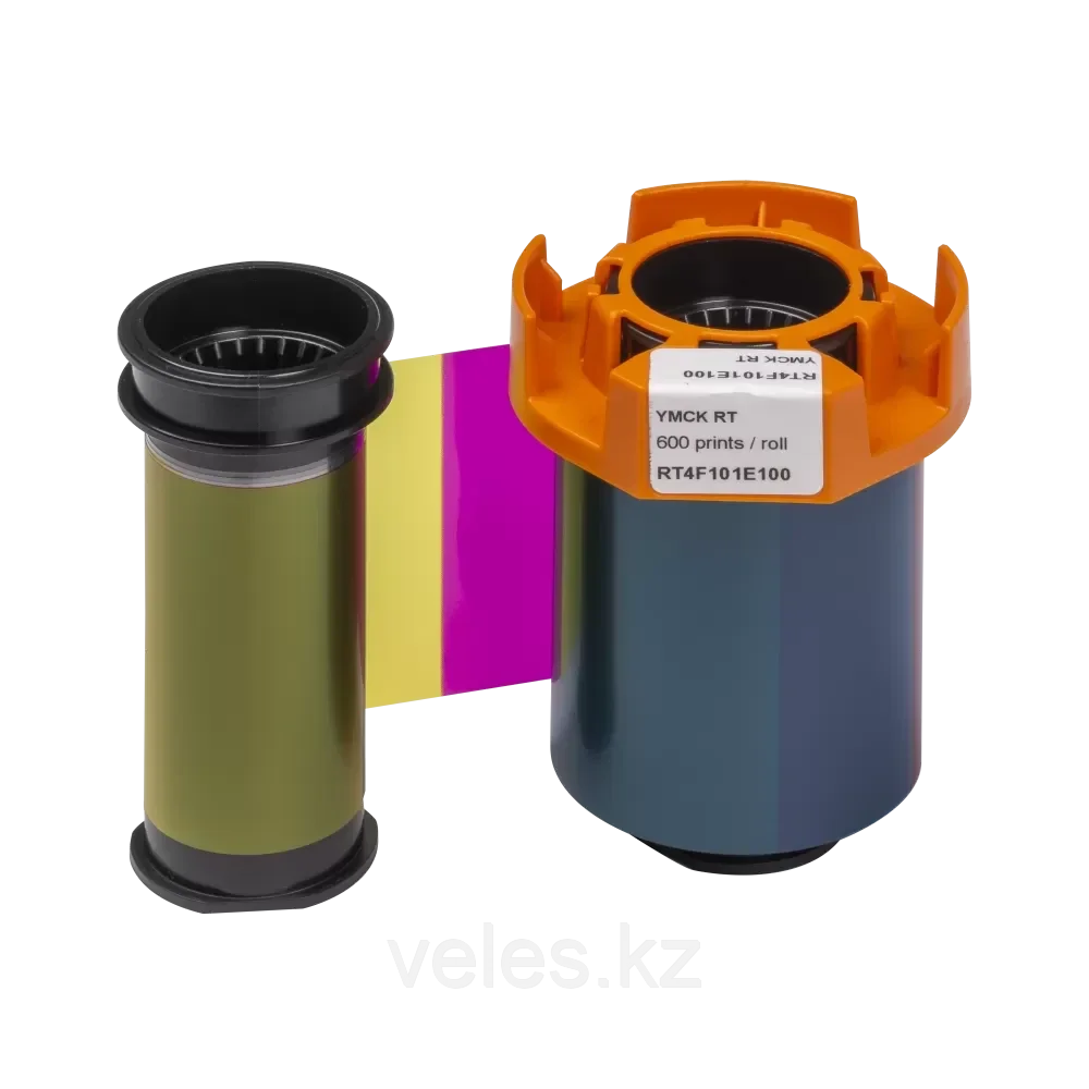 Лента полноцветная YMCK на 600 отпечатков Evolis RT4F101M100 - фото 3 - id-p116001733