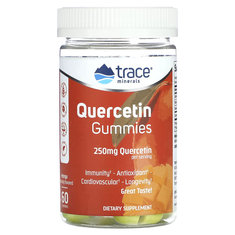 БАД Quercetin Gummies, 60 gummies, Trace minerals Mango