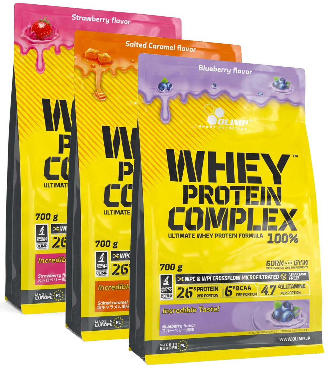 Протеин Whey Protein Complex 100%, 700 g, Olimp Nutrition Strawberry - фото 1 - id-p106027129