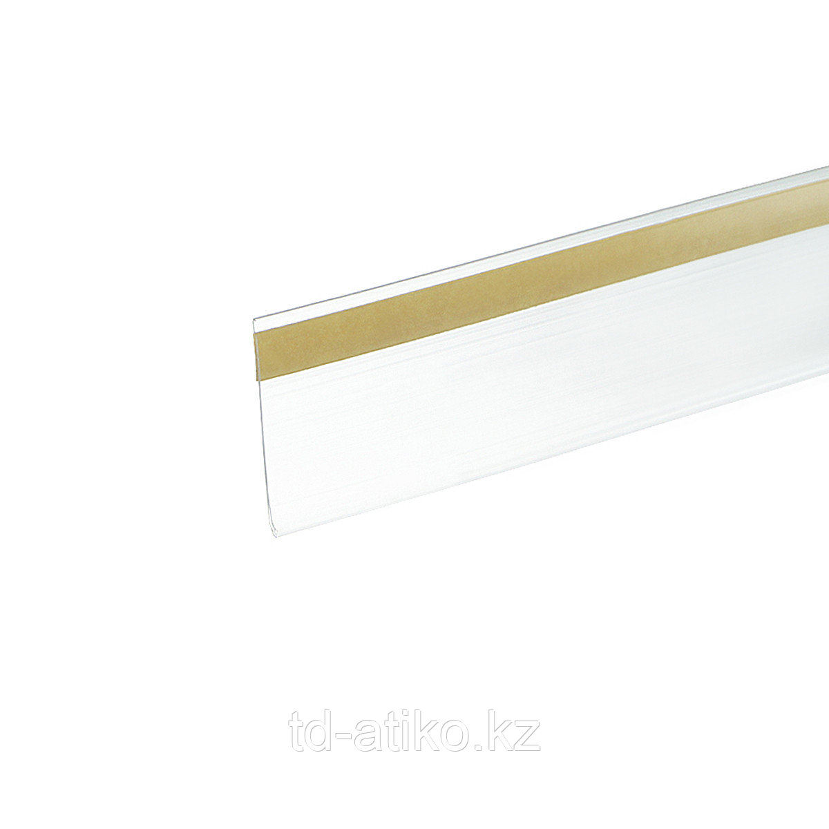 Ценникодержатель полочный самоклеющийся DBR39 длина 100 мм,цвет прозрачный