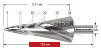 Коническое (конусное) сверло Ø 5-31 мм, HSS-XE, Karnasch, арт. 20.1473U