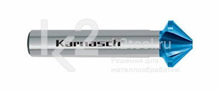 Зенковка коническая из порошковой стали ASP с покрытием BLUE-TEC, Karnasch, арт. 20.1752