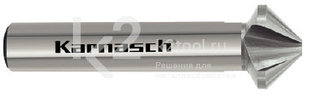 Зенковка 100° из стали HSS-XE, 3-х гранный хвостовик, DIN 335, Karnasch, арт. 20.1730