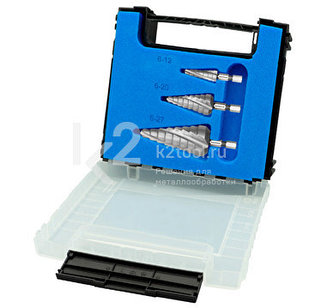 Набор ступенчатых сверл со спиралью (2 зубца) Karnasch, арт. 21.3091